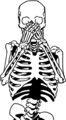 Стикер Груда костей | Skulls 😱