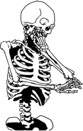 Стикер Telegram «Груда костей | Skulls» 🤔