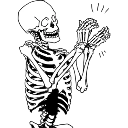 Telegram stiker «Груда костей | Skulls» 👏