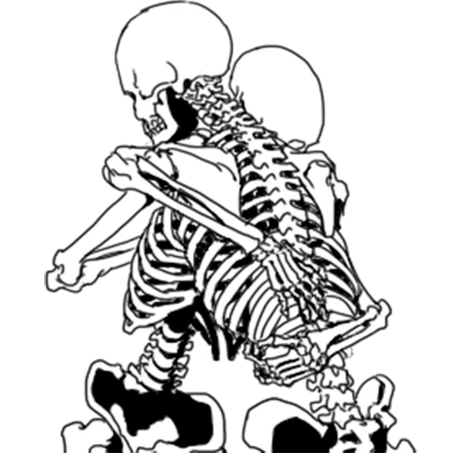 Стикер Telegram «Груда костей | Skulls» 😌