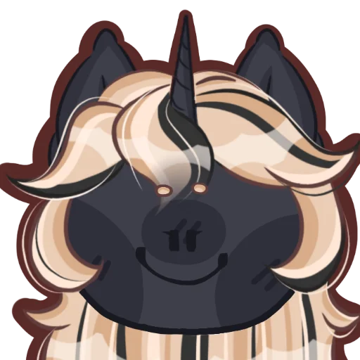 Стікер Telegram «Kirara unicorn» 🙂