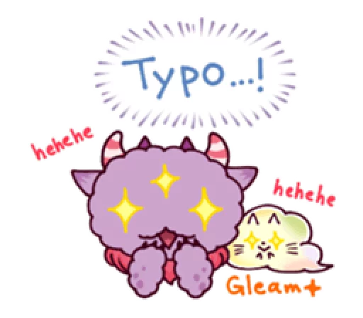Kaiju Nemuke Sticker-English ver. emoji 🤗