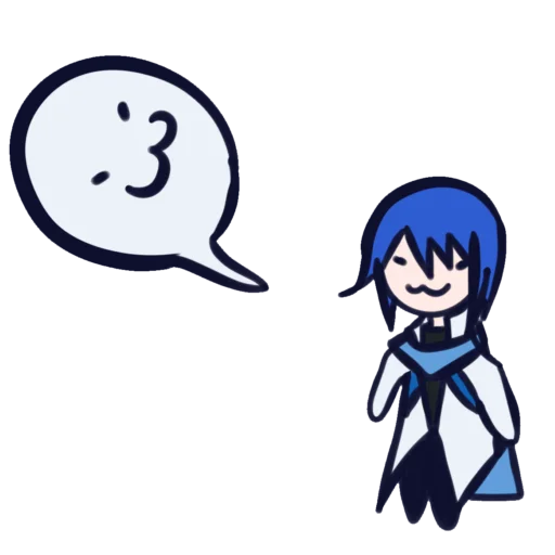 Telegram Sticker «синий ушлепок | Kaito» 🍧