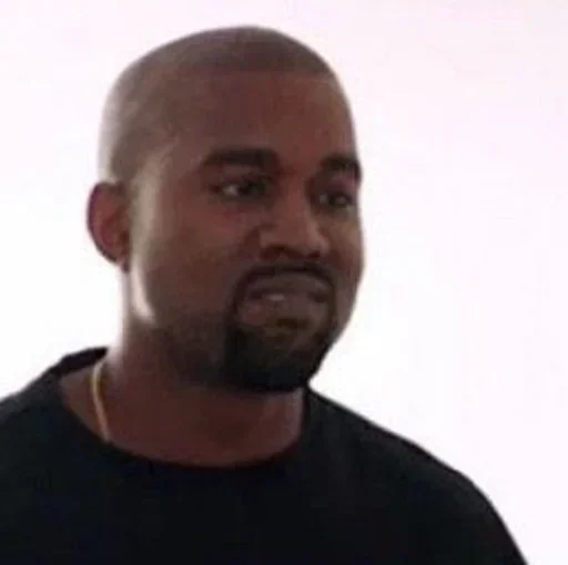 Telegram stiker «Kanye West» 😐