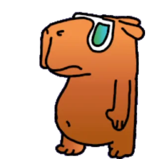 Капибара/Capybara  sticker 🦫