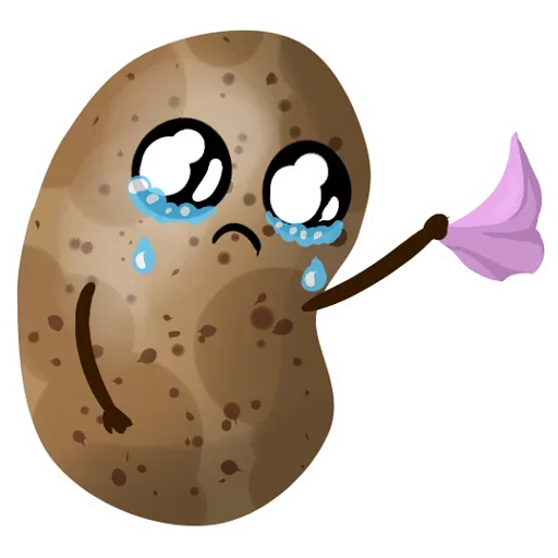 Funny Potato emoji 😓