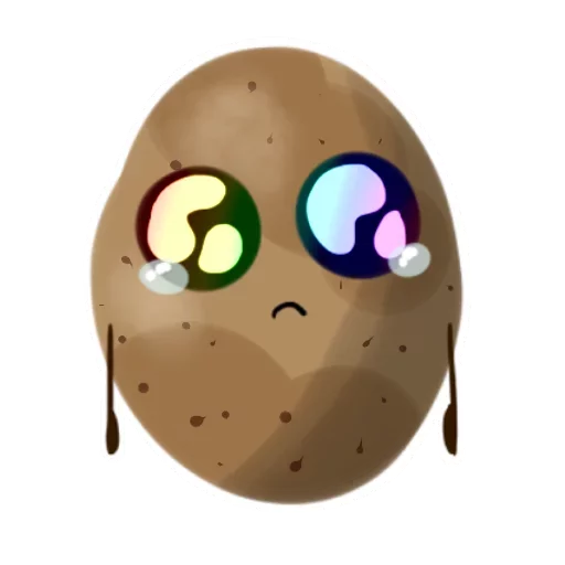 Funny Potato emoji 😭