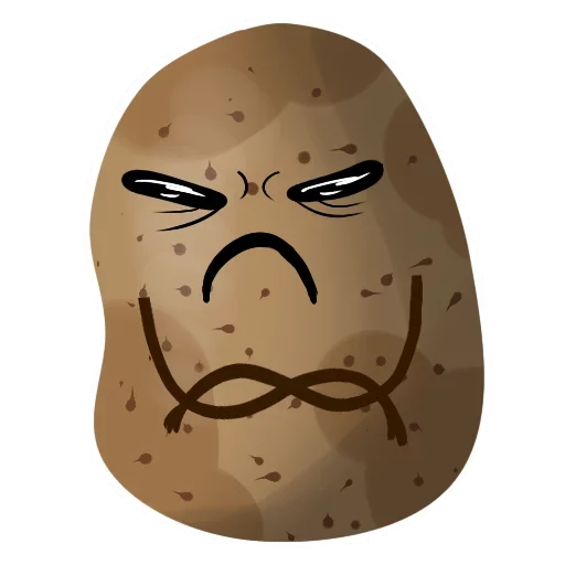Funny Potato emoji 😡