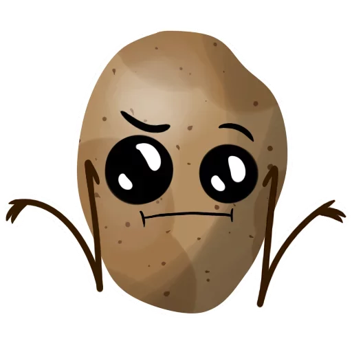Funny Potato emoji 😒