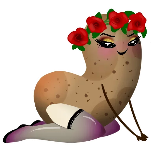Funny Potato emoji 💋