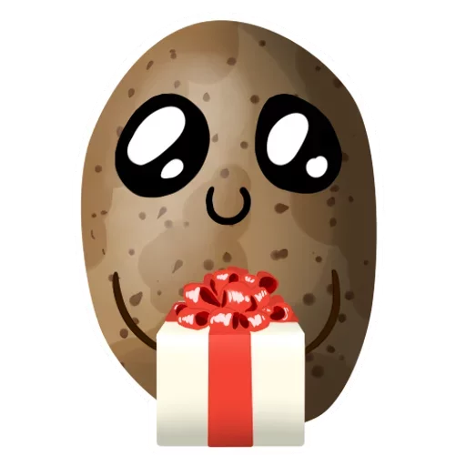Funny Potato emoji 🍬