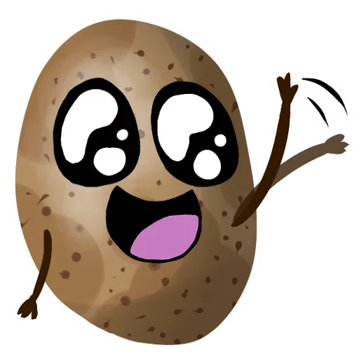 Funny Potato stiker 😝