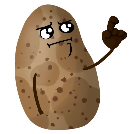Funny Potato  sticker 😳