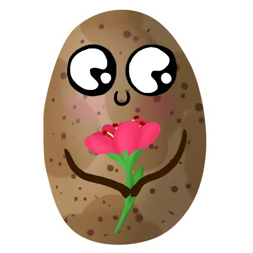 Эмодзи Funny Potato 🌹