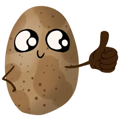 Funny Potato stiker 😁