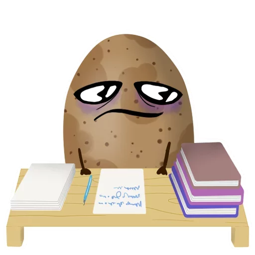 Funny Potato emoji 😶