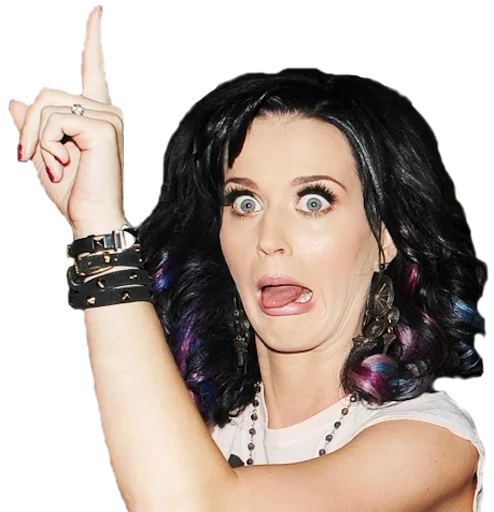 Telegram stiker «Katy» ☝
