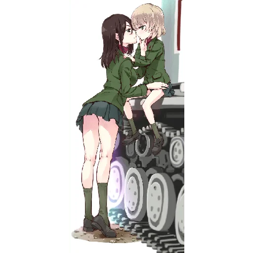 Telegram Sticker «Katyusha ("Girls und Panzer") part 7» 😒