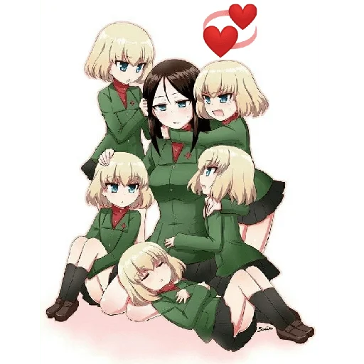 Telegram Sticker «Katyusha Girls und Panzer» 🫂