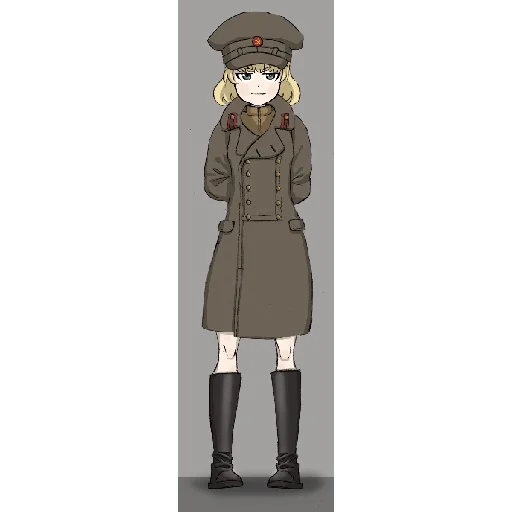 Стікер Telegram «Katyusha Girls und Panzer» 😑
