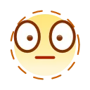 Стікер Kawaii emoji 🫥