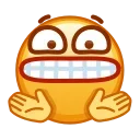 Стікер Kawaii emoji 😬