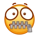 Стікер Kawaii emoji 🤐