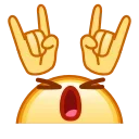 Стікер Kawaii emoji 🤘