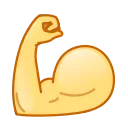Стікер Kawaii emoji 💪