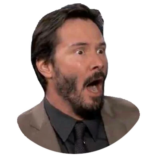Telegram Sticker «Keanu Reeves» 😱