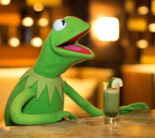 Эмодзи Kermit by Dradoz & Luke 🥂