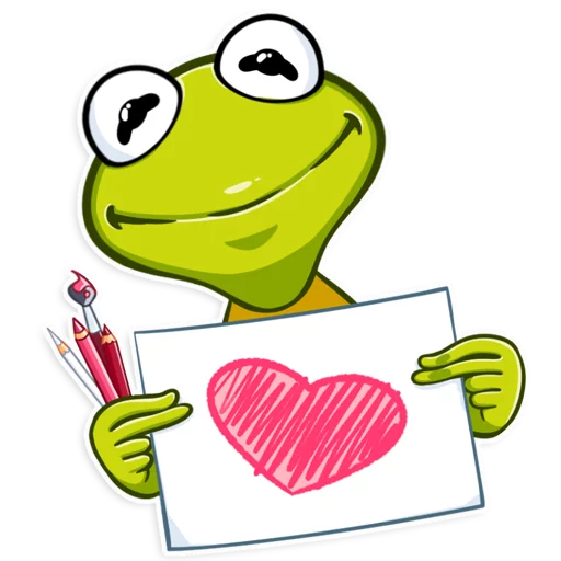 Telegram stickers Kermit the Frog