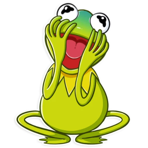 Telegram stiker «Kermit the Frog» 😱