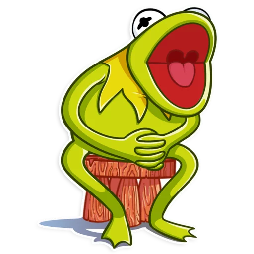 Telegram stiker «Kermit the Frog» 