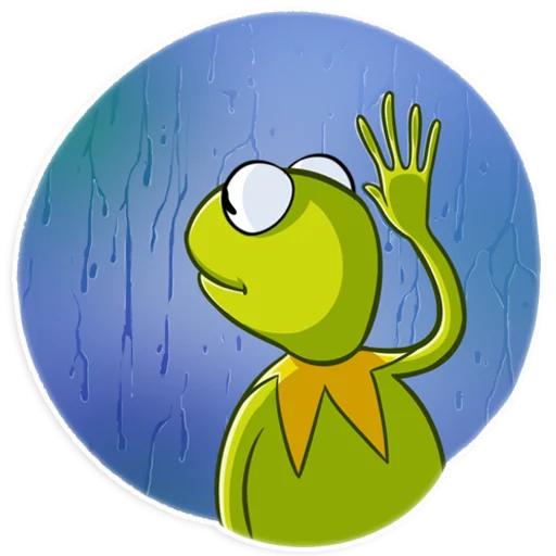 Kermit the Frog stiker 🌧