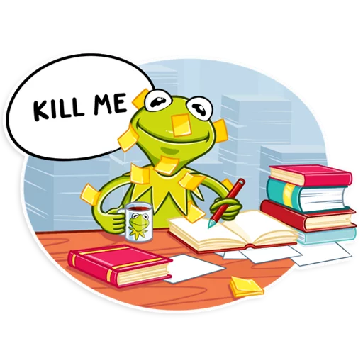 Стікер Telegram «Kermit the Frog» 