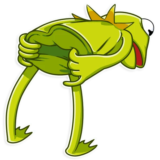 Telegram stiker «Kermit the Frog» 