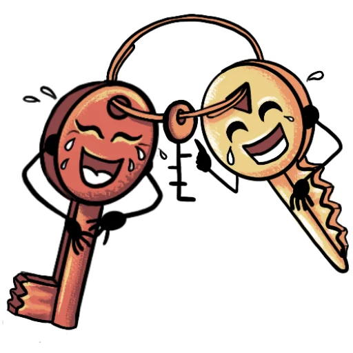 Telegram Sticker «Key guys» 😂
