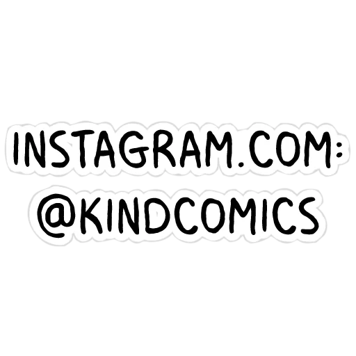 Kind Comics sticker 🤝