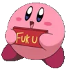 Kirby Emoji Pack emoji 🖕