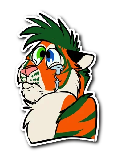 Kiss a Tiger sticker 😥