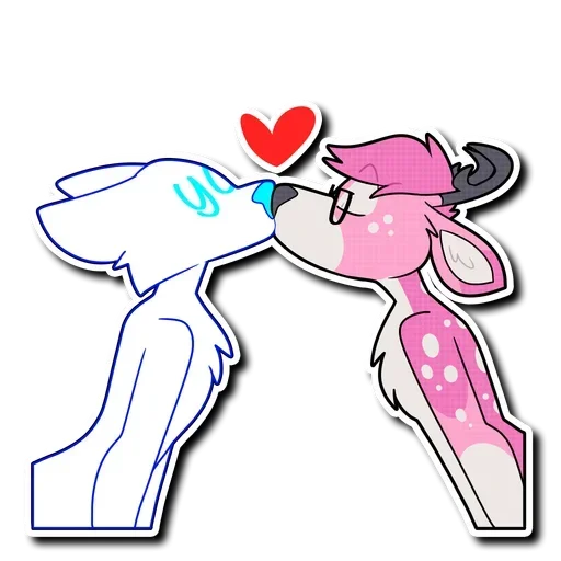 Kisses sticker 🤪
