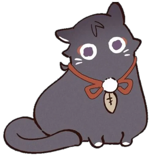 Telegram stiker «Cat Scaramouche» 😐