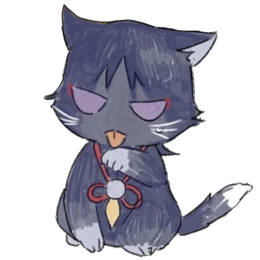 Telegram stiker «Cat Scaramouche» 😋