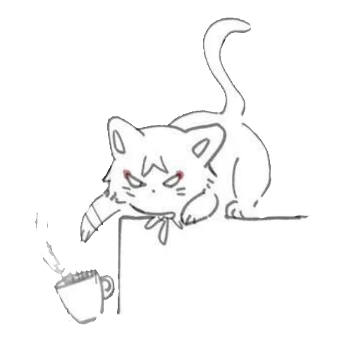 Стікер Telegram «Cat Scaramouche» 🤭
