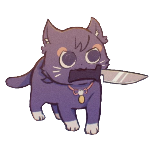 Telegram stiker «Cat Scaramouche» 🔪