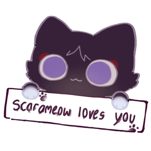 Telegram stiker «Cat Scaramouche» ❤️