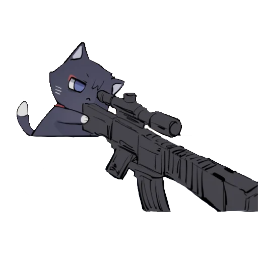 Стикер Telegram «Cat Scaramouche» 🔫