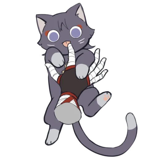 Telegram stiker «Cat Scaramouche» 🥰