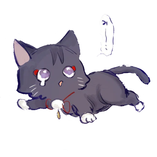Telegram stiker «Cat Scaramouche» 😢